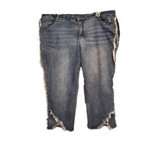 Upgrade Your Closet with Ulla Popken Sammy Fray Fringe Jeans -